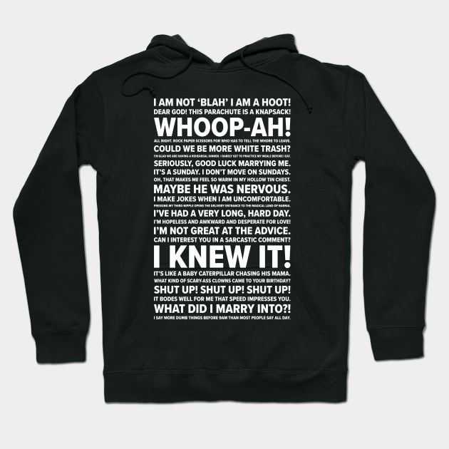 Chandler Quotes Hoodie by barberdesigniow